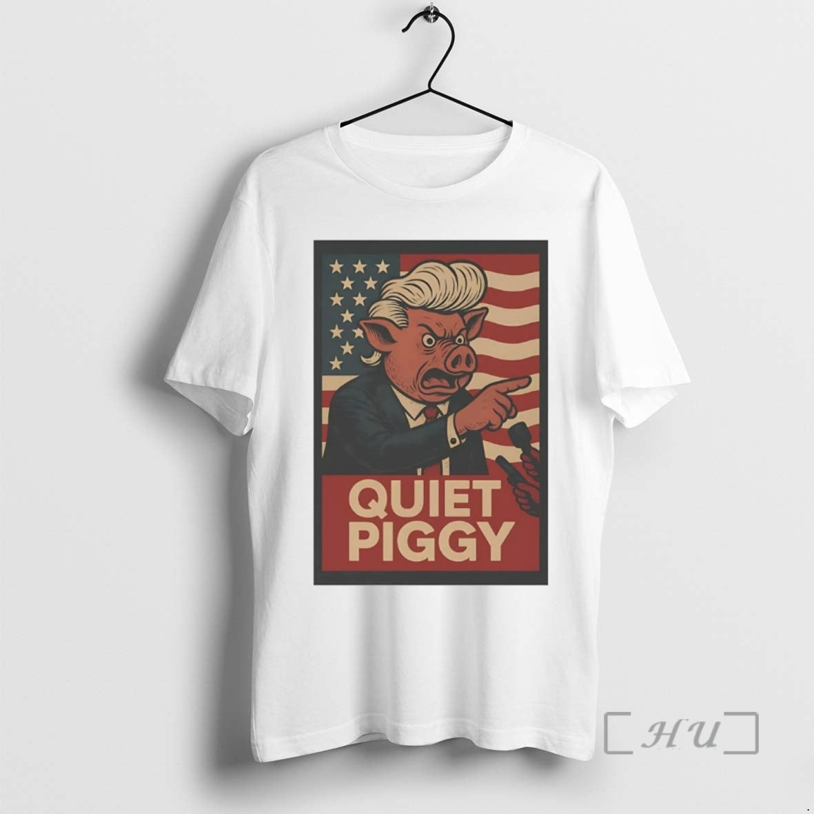 Officials Trump Quiet Piggy Political Satire Shirt Hoodie Sweatshirt | PurePodTees.com