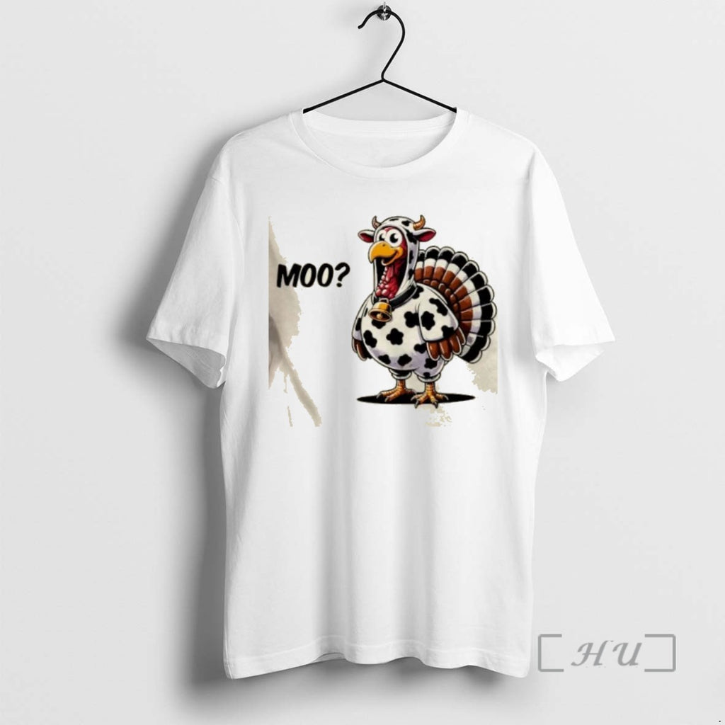 Officials Turkey Moo Funny Cute Thanksgiving T Shirt Sweater