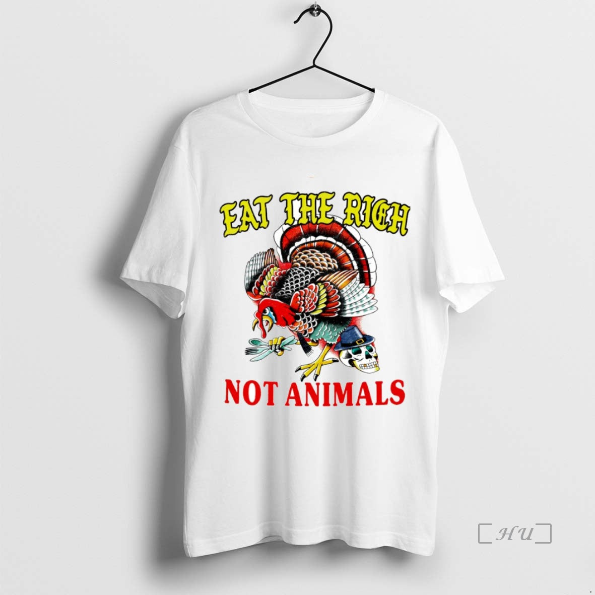 Officials Turkey Thanksgiving Eat The Rich Not Animals Circle Shirt Hoodie Sweatshirt | PurePodTees.com