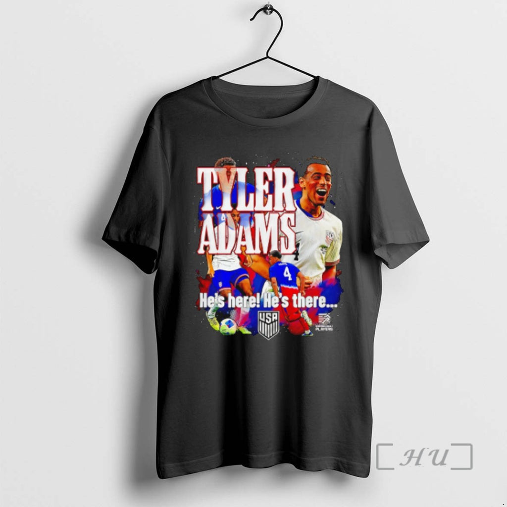 Officials Tyler Adams Warning Usmnt Hes Here Hes There Player Collage T Shirt Sweater