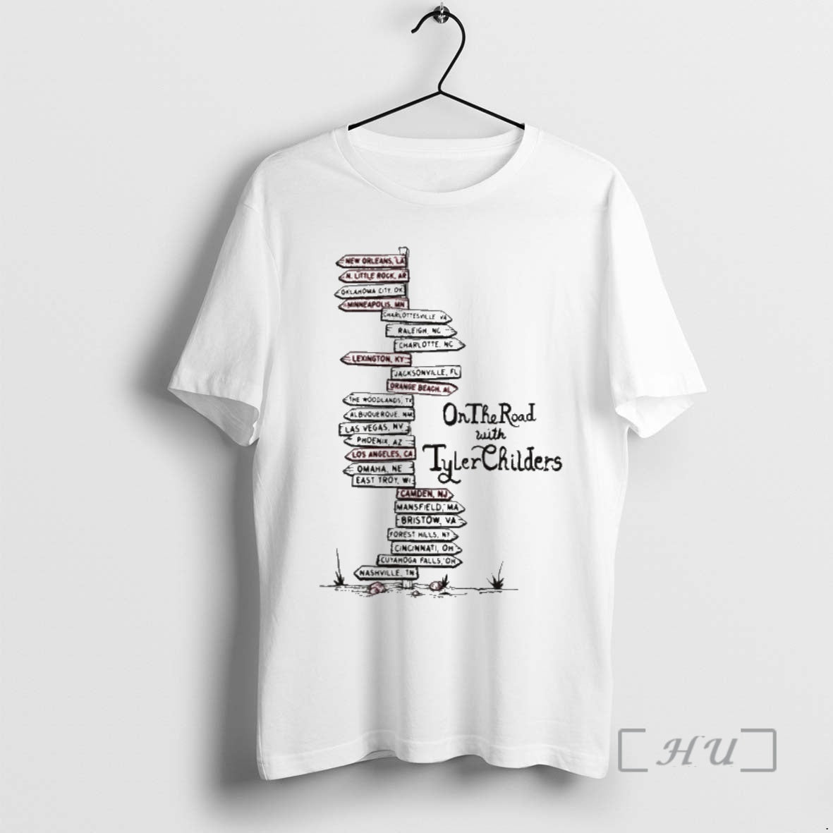 Officials Tyler Childers On The Road Tour 2025 Shirt Hoodie Sweatshirt | PurePodTees.com
