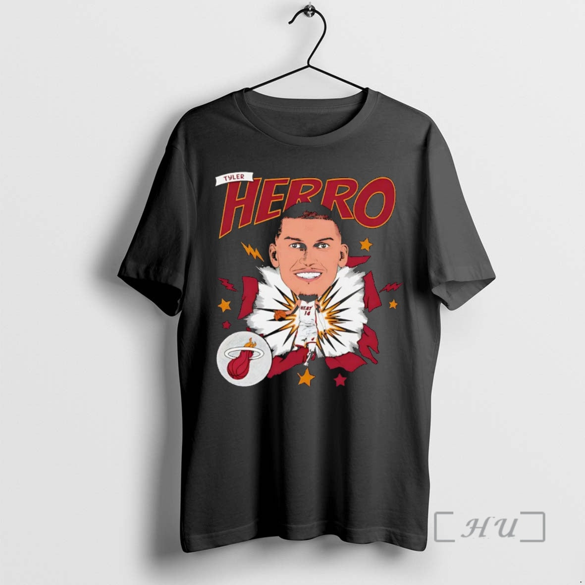 Officials Tyler Herro Caricature Miami Heat Shirt Hoodie Sweatshirt | PurePodTees.com