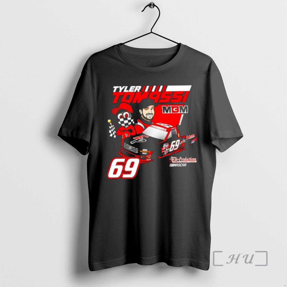 Officials Tyler Tomassi 69 Race Day Cartoon Black Shirt Hoodie Sweatshirt | PurePodTees.com