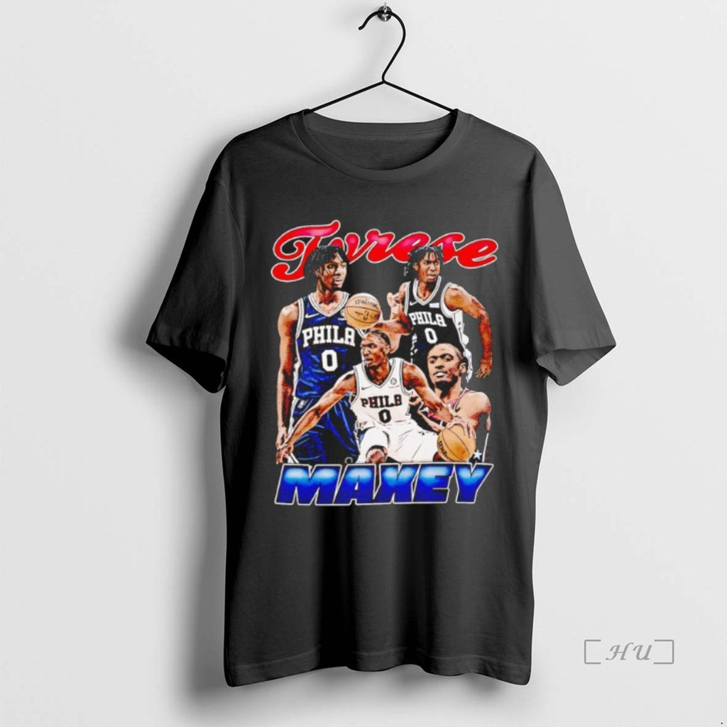 Officials Tyrese Maxey Philadelphia 76ers Maxey Graphic Shirt Hoodie Sweatshirt | PurePodTees.com