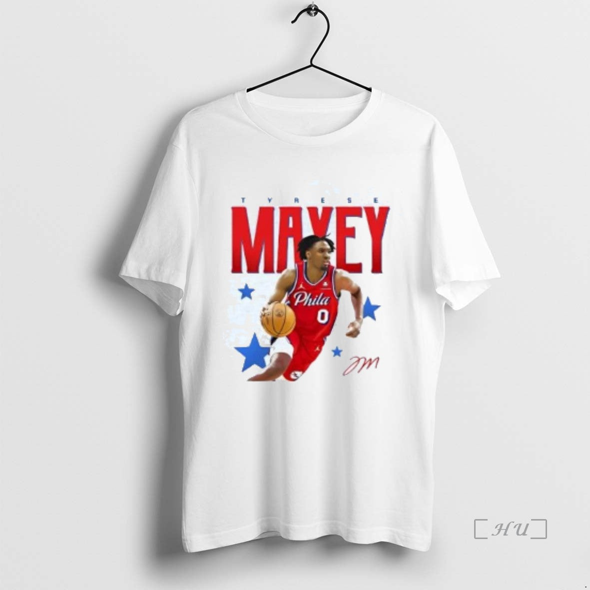Officials Tyrese Maxey Dribbling Philadelphia 76ers Shirt Hoodie Sweatshirt | PurePodTees.com