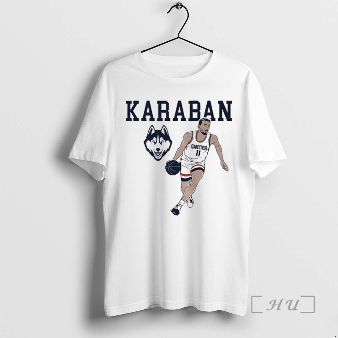 Officials Uconn Huskies Basketball Alex Karaban Ame Pose Star Shirt Hoodie Sweatshirt | PurePodTees.com