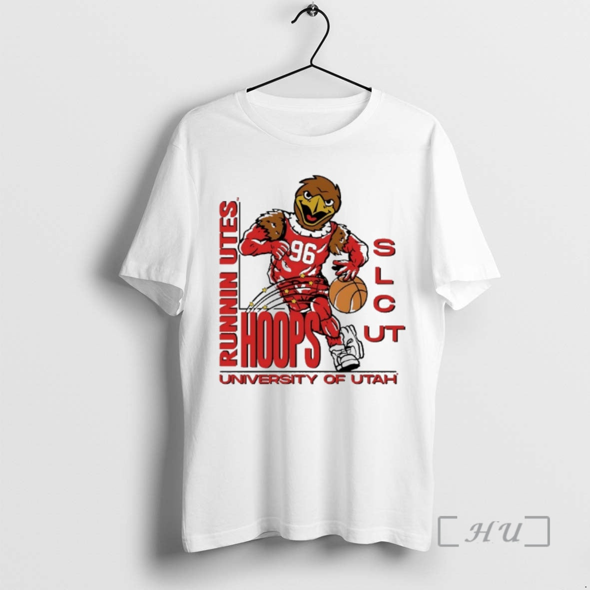 Officials University Of Utah Runnin Utes Hoops Swoop Mascot Shirt Hoodie Sweatshirt | PurePodTees.com