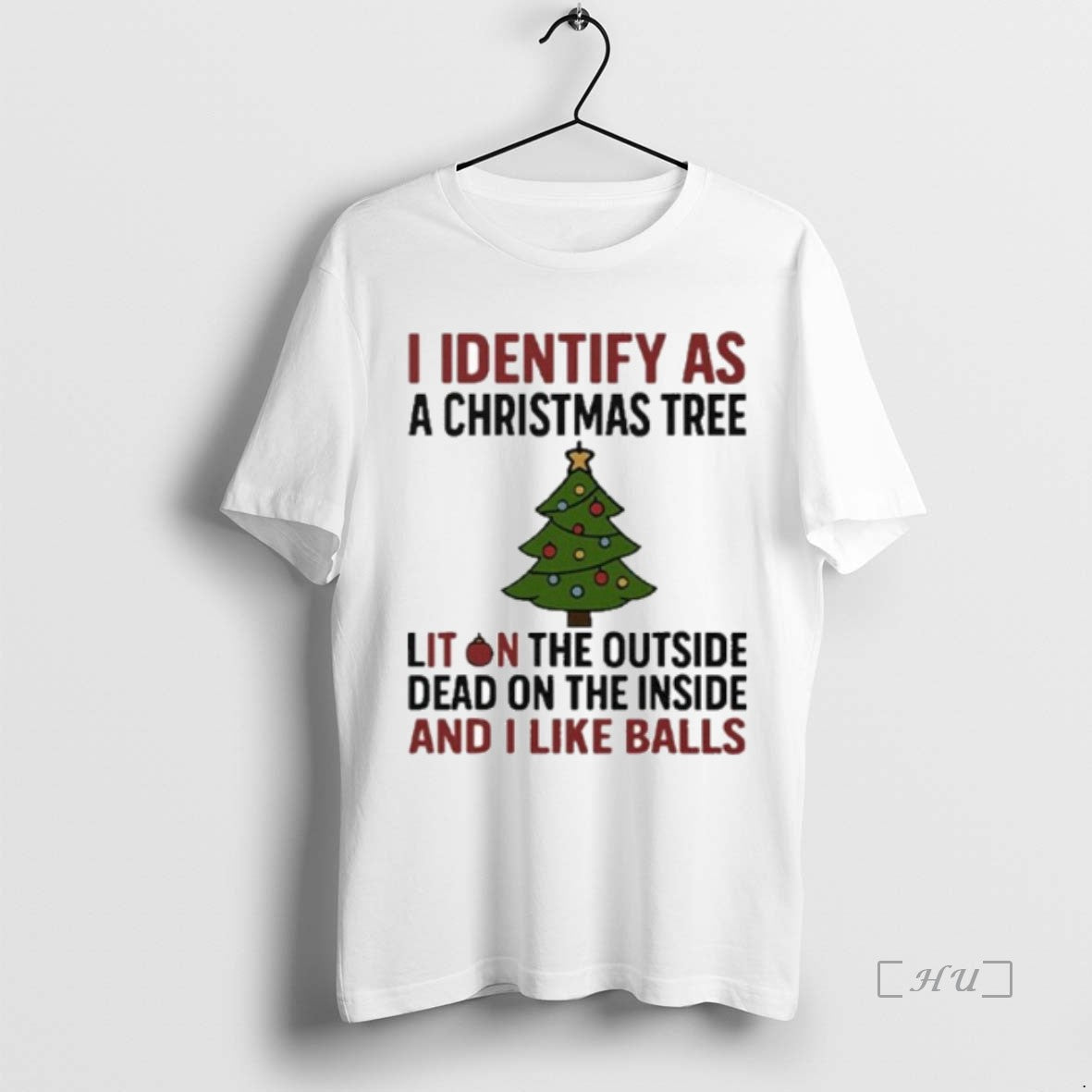 Officials Vykyau1q I Identify As A Christmas Tree Lit On The Outside Premium T Shirts Hoodie Sweatshirt | PurePodTees.com