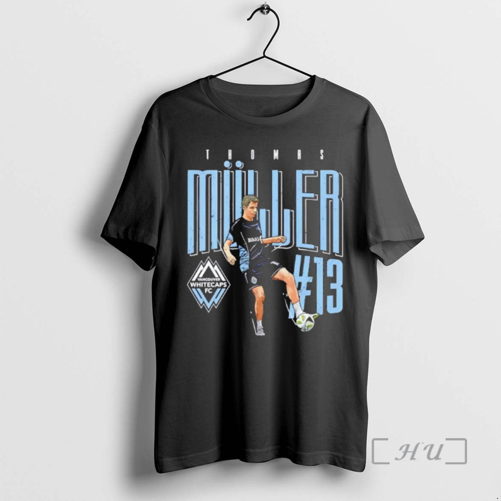 Officials Vancouver Whitecaps Fc Thomas Muller 13 Graphic Vintage Shirt Hoodie Sweatshirt | PurePodTees.com