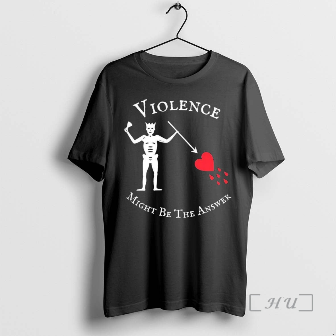 Officials Violence Might Be The Answer Blackbeard Pirate Flag Shirt Hoodie Sweatshirt | PurePodTees.com