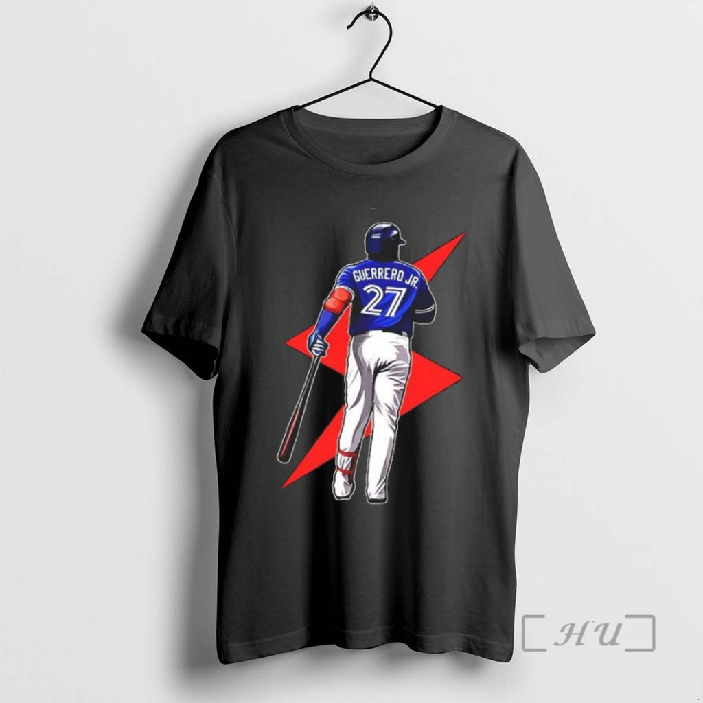 Officials Vladimir Guerrero 27 Baseball Lighting Toronto Blue Jays T Shirt Sweater