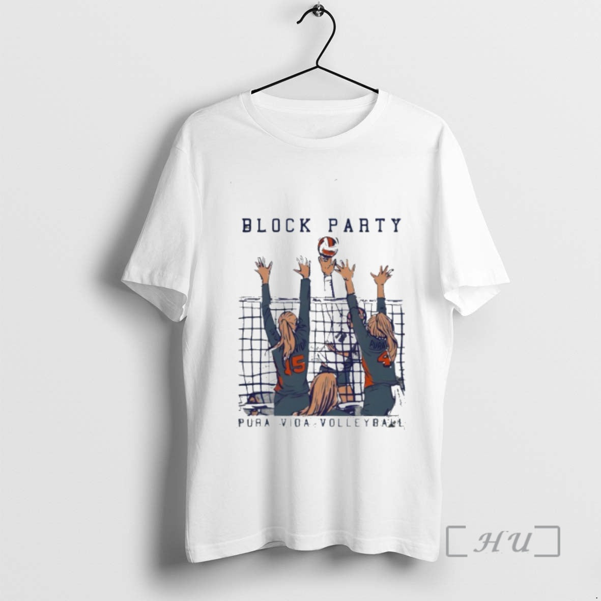 Officials Volleyball Block Party Pura Vida Shirt Hoodie Sweatshirt | PurePodTees.com