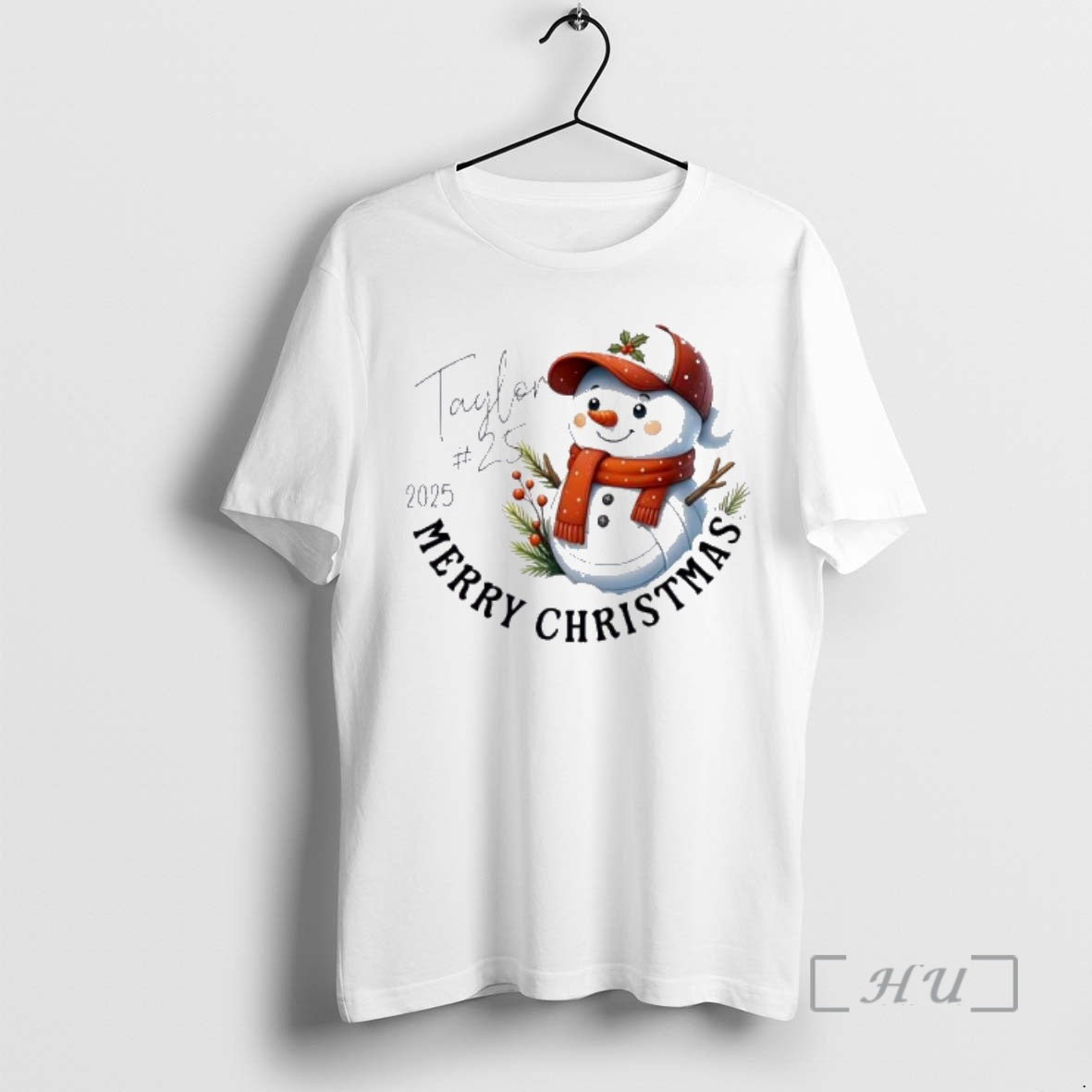 Officials Volleyball Snowman Merry Christmas 2025 Personalized Ornaments White Shirt Hoodie Sweatshirt | PurePodTees.com