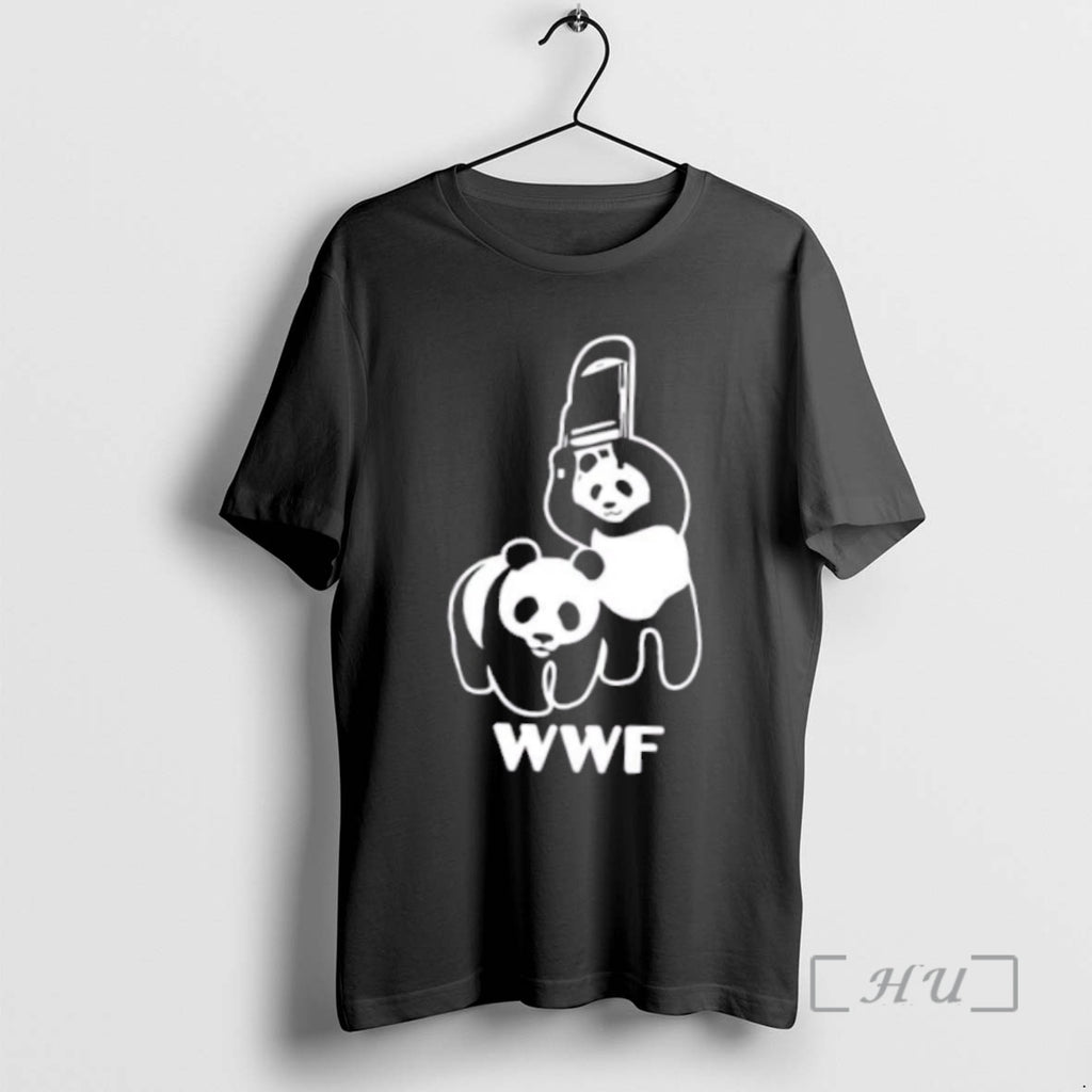 Officials Wwf Panda Chainsaw Dark Humor Parody Shirt Hoodie Sweatshirt | PurePodTees.com