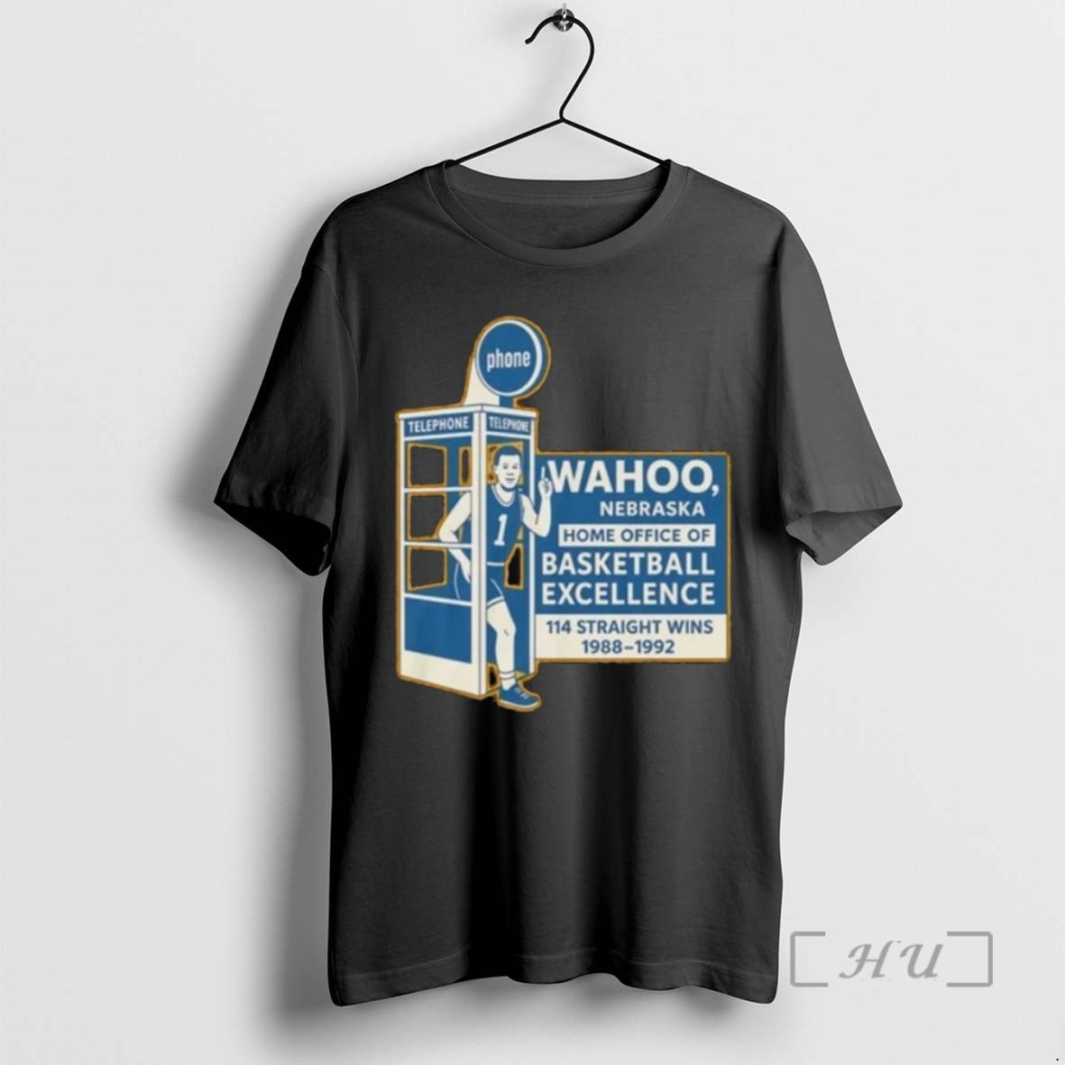 Officials Wahoo Nebraska Home Office Of Basketball Excellence 114 Straight Wins 1988 1992 Shirt Hoodie Sweatshirt