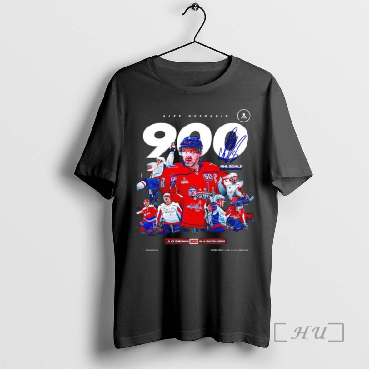 Officials Washington Capitals Alex Ovechkin 900 Nhl Goals Signature Shirt Hoodie Sweatshirt | PurePodTees.com