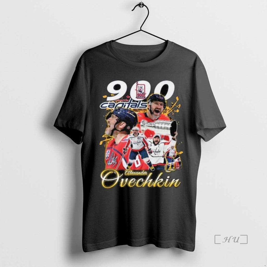 Officials Washington Capitals Alexander Ovechkin 900 Goals Long Sleve Shirt Hoodie Sweatshirt | PurePodTees.com
