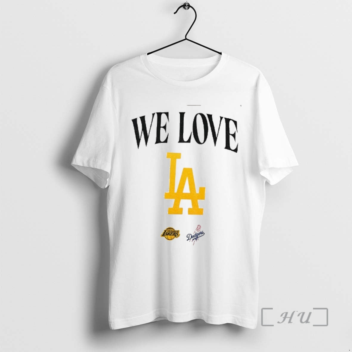 Officials We Love La Los Angeles Lakers Los Angeles Dodgers 2025 Logo Premium T Shirts Hoodie Sweatshirt | PurePodTees.com