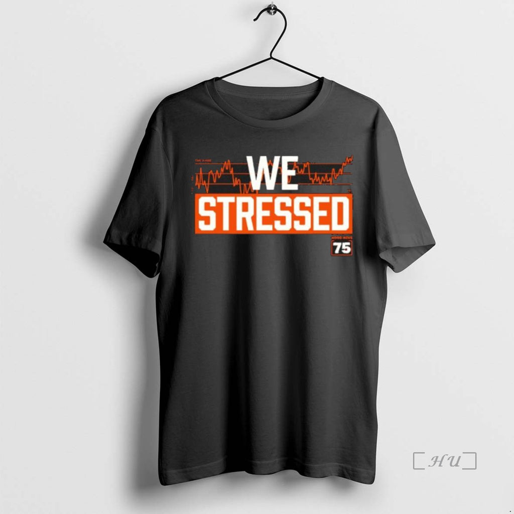 Officials We Stressed Hood News 75 Heart Rate Black Shirt Hoodie Sweatshirt | PurePodTees.com