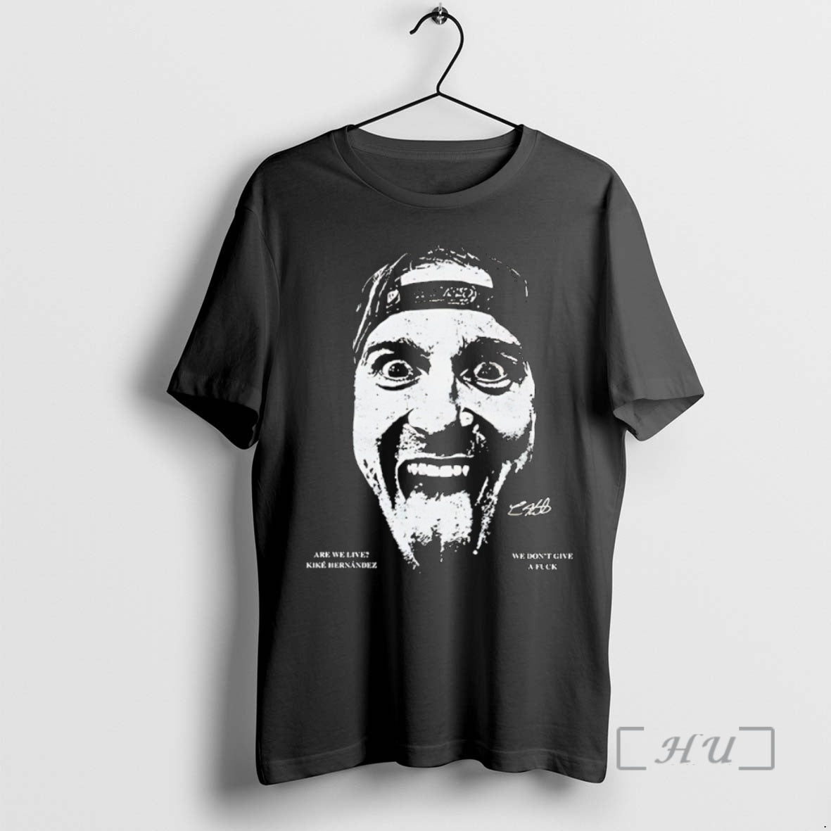 Officials We Dont Give A Fuck Are We Live Kike Hernandez Big Head Premium Shirt Hoodie Sweatshirt | PurePodTees.com