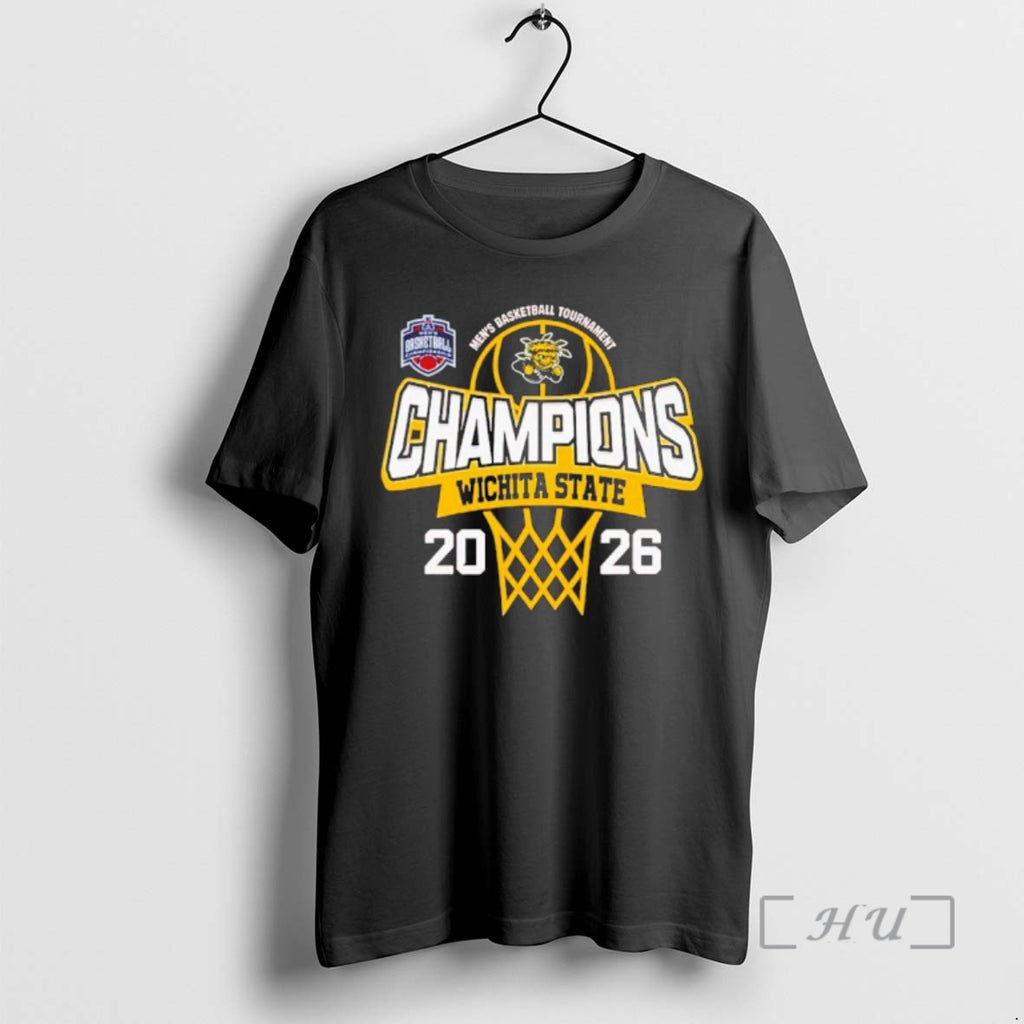 Officials Wichita State Shockers 2026 American Conference Mens Basketball Tournament Champions Premium T Shirts Sweater