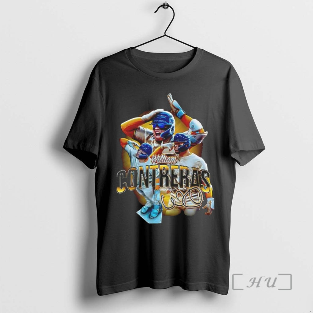 Officials William Contreras Players Baseball Action Signature T Shirt Sweater