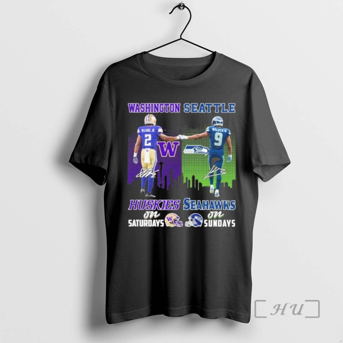 Officials Williams Jr Huskies On Saturdays And Walker Iii Seahawks On Sundays Shirt Hoodie Sweatshirt | PurePodTees.com