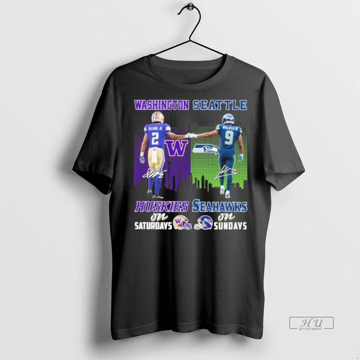 Officials Williams Jr Huskies On Saturdays And Walker Iii Seahawks On Sundays Premium Shirt Hoodie Sweatshirt