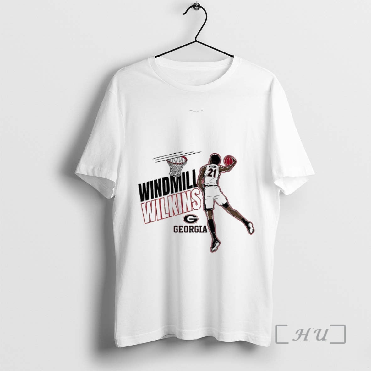 Officials Windmill Jake Wilkins Georgia Bulldogs Basketball Cartoon Shirt Hoodie Sweatshirt | PurePodTees.com
