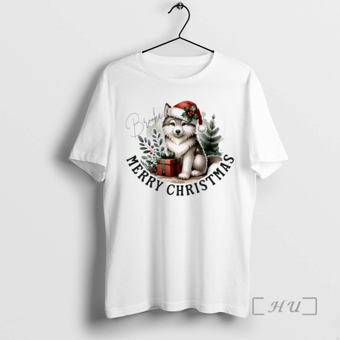 Officials Wolf Xmas Babys First Christmas Personalized Ornaments White Shirt Hoodie Sweatshirt | PurePodTees.com