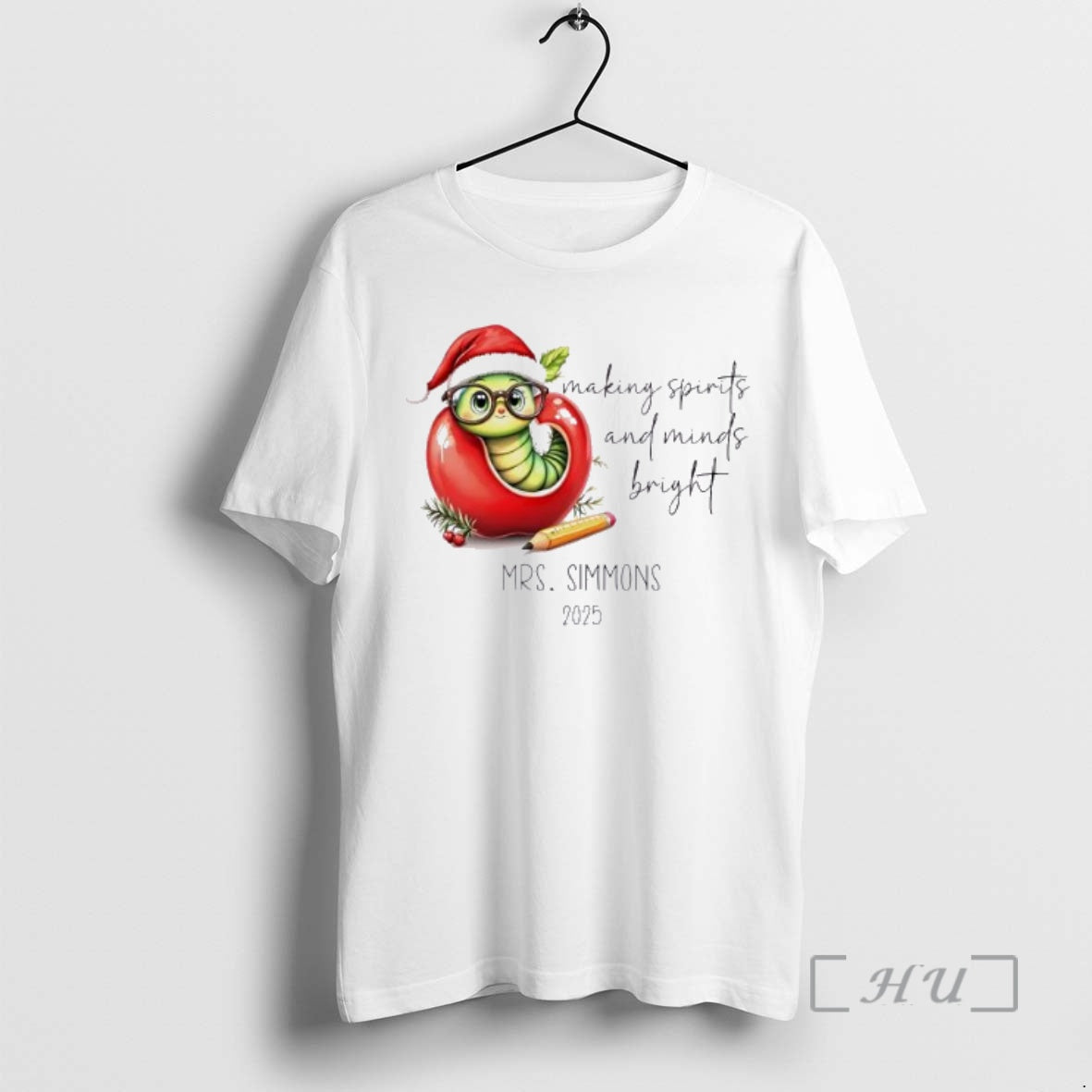 Officials Worm Cute Making Spirits And Minds Bright 2025 Personalized Ornaments White Premium T Shirts Hoodie Sweatshirt