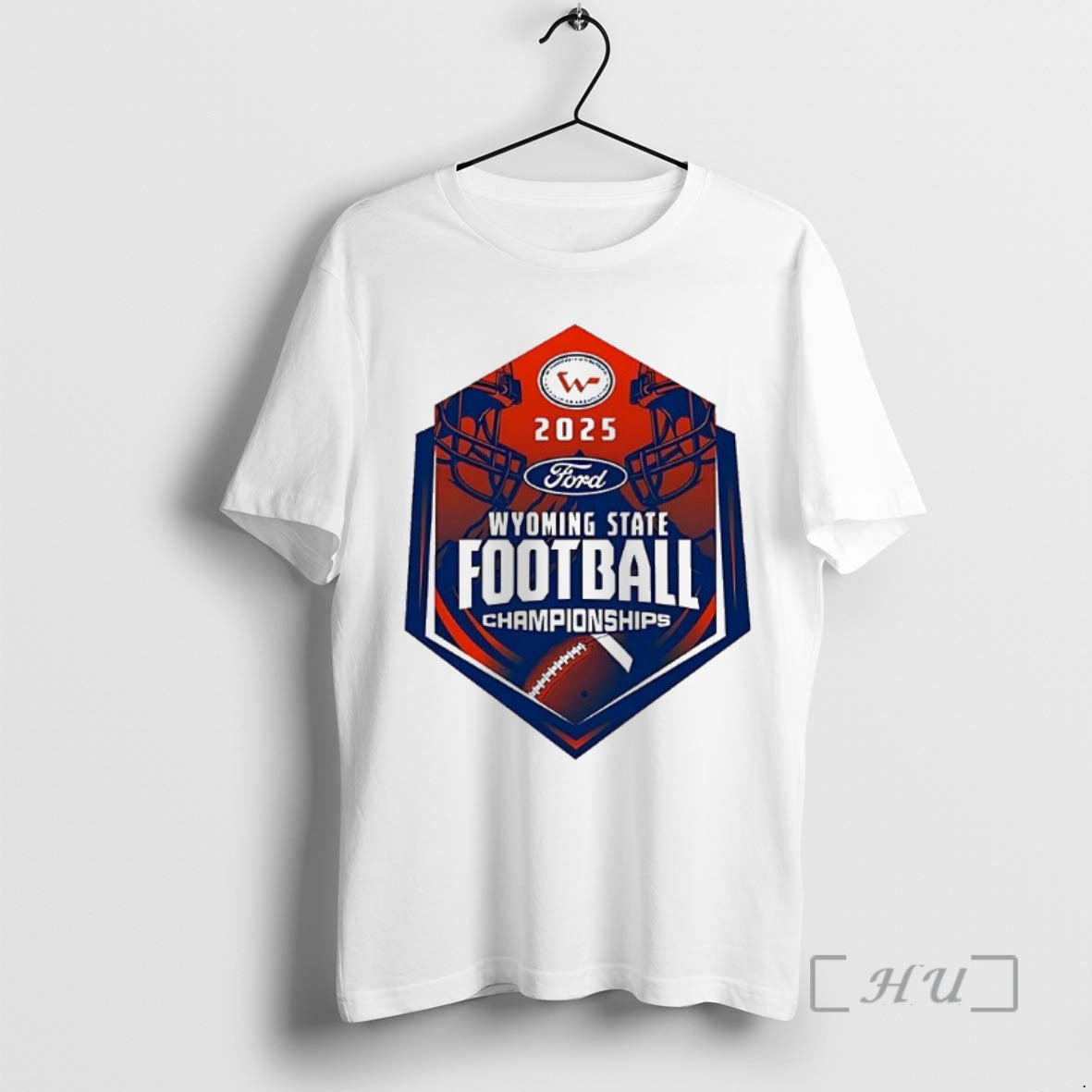 Officials Wyoming State Football Activities Association 2025 Championship Logo Shirt Hoodie Sweatshirt | PurePodTees.com