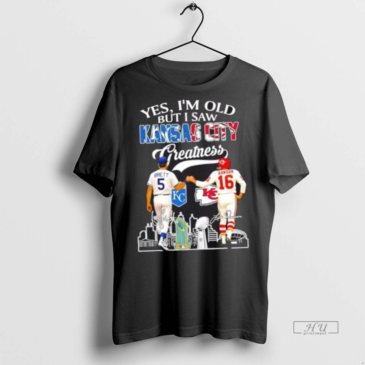 Officials Yes Im Old But I Saw Greatness Kansas City Sports Brett Royals X Dawson Shirt Hoodie Sweatshirt | PurePodTees.com