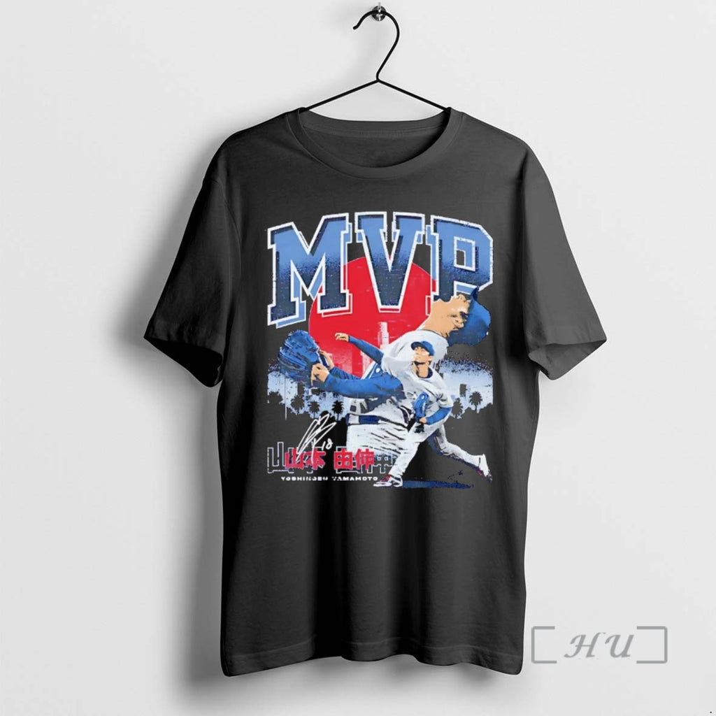 Officials Yoshinobu Yamamoto Mvp Skyline Los Angeles Dodgers Shirt Hoodie Sweatshirt | PurePodTees.com