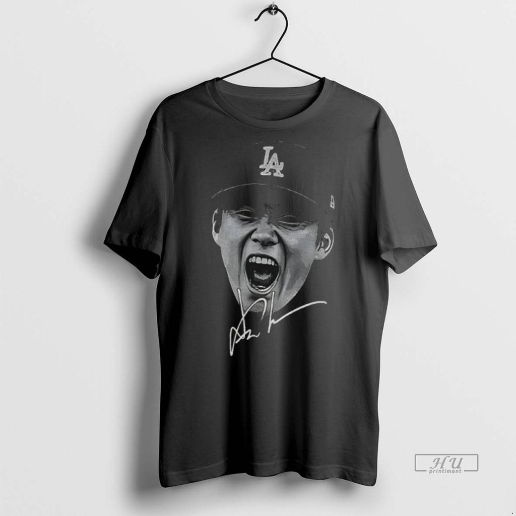 Officials Yoshinobu Yamamoto Big Face Los Angeles Dodgers Mlb World Series Mvp Big Face Signature Shirt Hoodie Sweatshirt