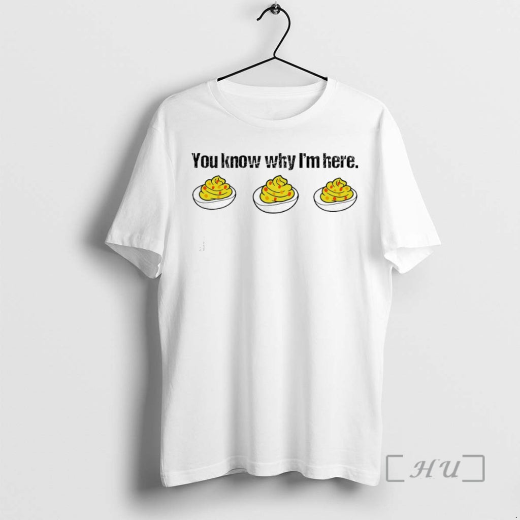 Officials You Know Why Im Here Deviled Eggs Thanksgiving T Shirt Sweater