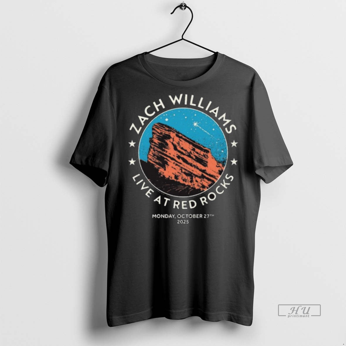 Officials Zach Williams October 27 2025 Live At Red Rocks Morrison Colorado Tour Shirt Hoodie Sweatshirt | PurePodTees.com
