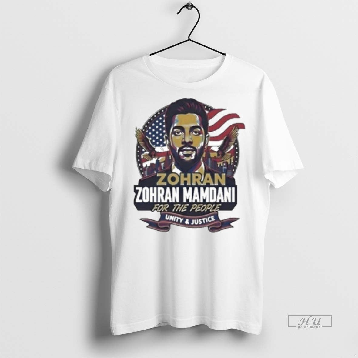 Officials Zohran Mamdani For The People Unity And Justice Usa Flag Retro Premium Shirt Hoodie Sweatshirt | PurePodTees.com