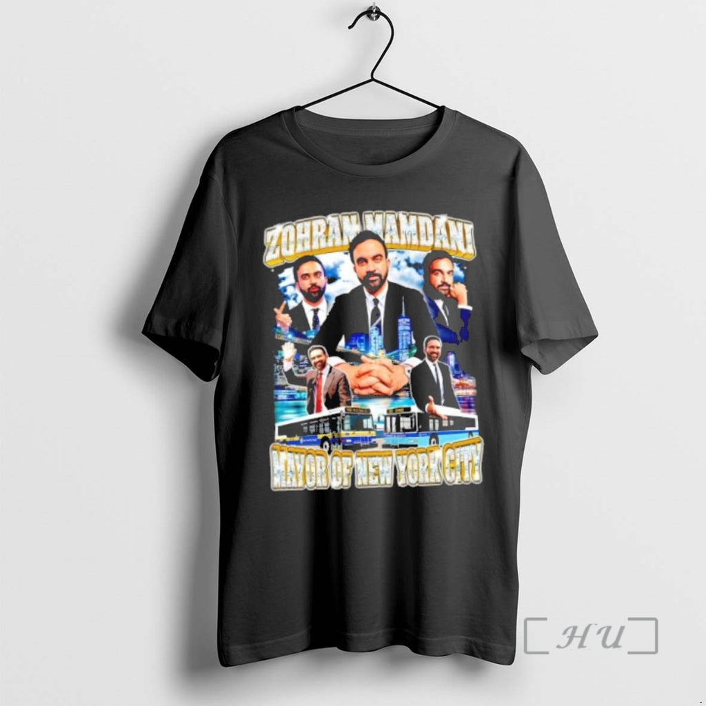 Officials Zohran Mamdani Mayor Of New York City Graphic Shirt Hoodie Sweatshirt | PurePodTees.com