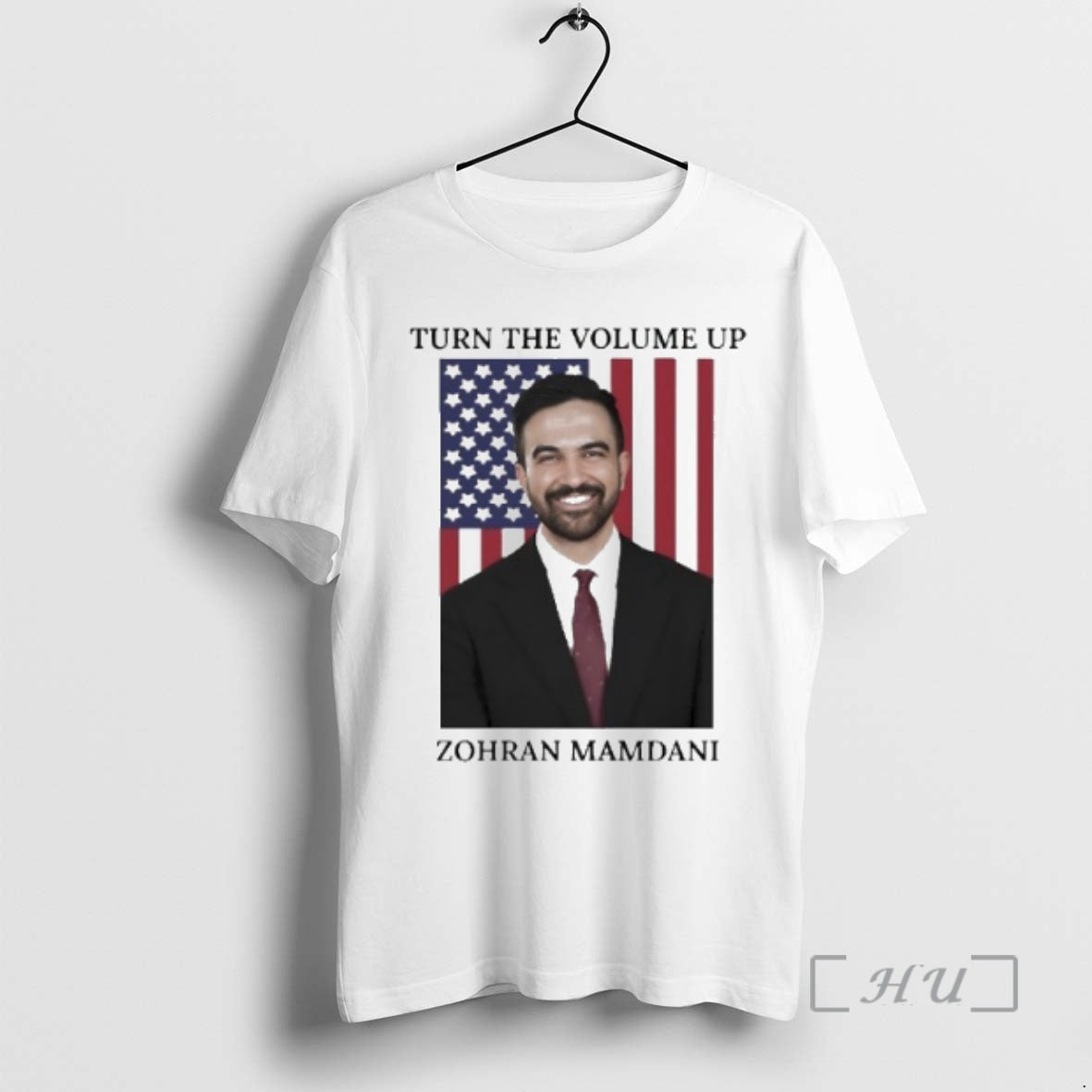 Officials Zohran Mamdani Turn The Volume Up Photo Shirt Hoodie Sweatshirt | PurePodTees.com