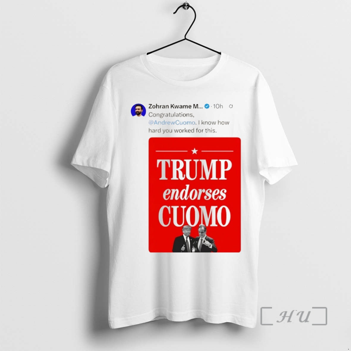 Officials Zohran Mamdani On X Trump Endorses Cuomo Christmas Shirt Hoodie Sweatshirt | PurePodTees.com