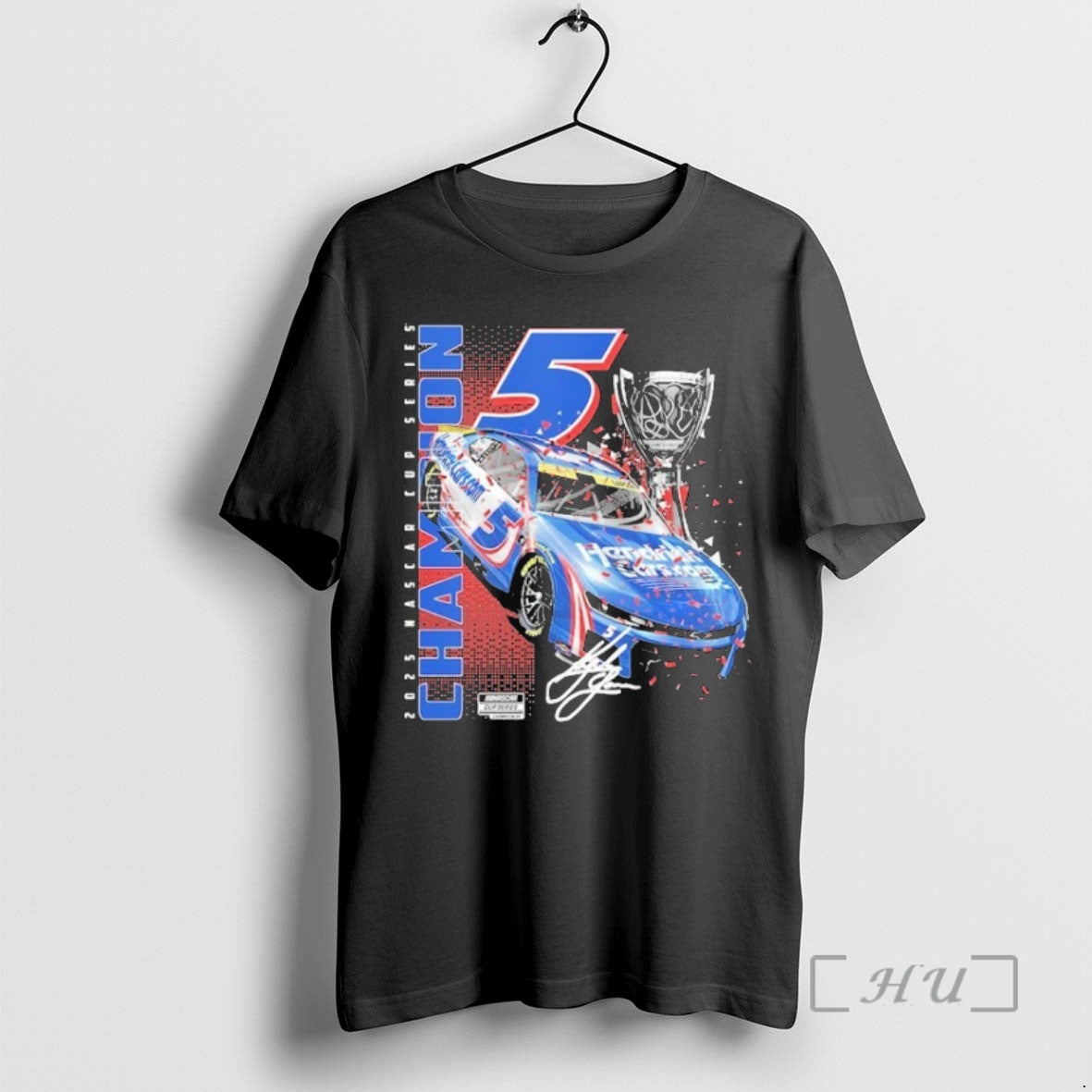 Officials Hendrick Motorsports Team Collection Black Kyle Larson 2025 Nascar Cup Series Champion Car Premium Shirt Hoodie...