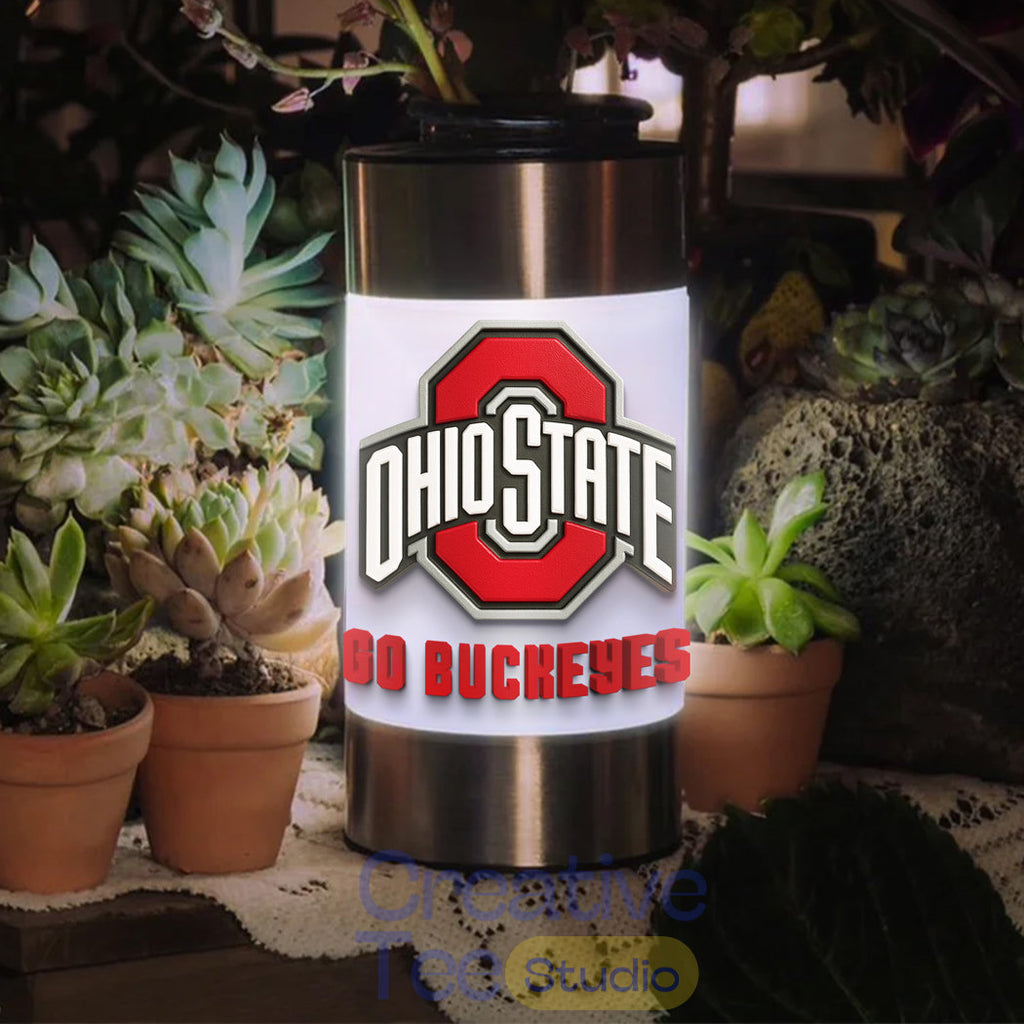 Ohio State Buckeyes Waterproof Solar Garden Light