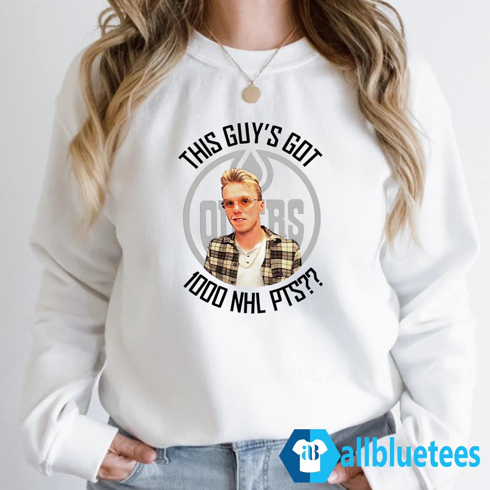 Oilers McDavid Oilers This Guy’s Got 1000 NHL Points Shirt