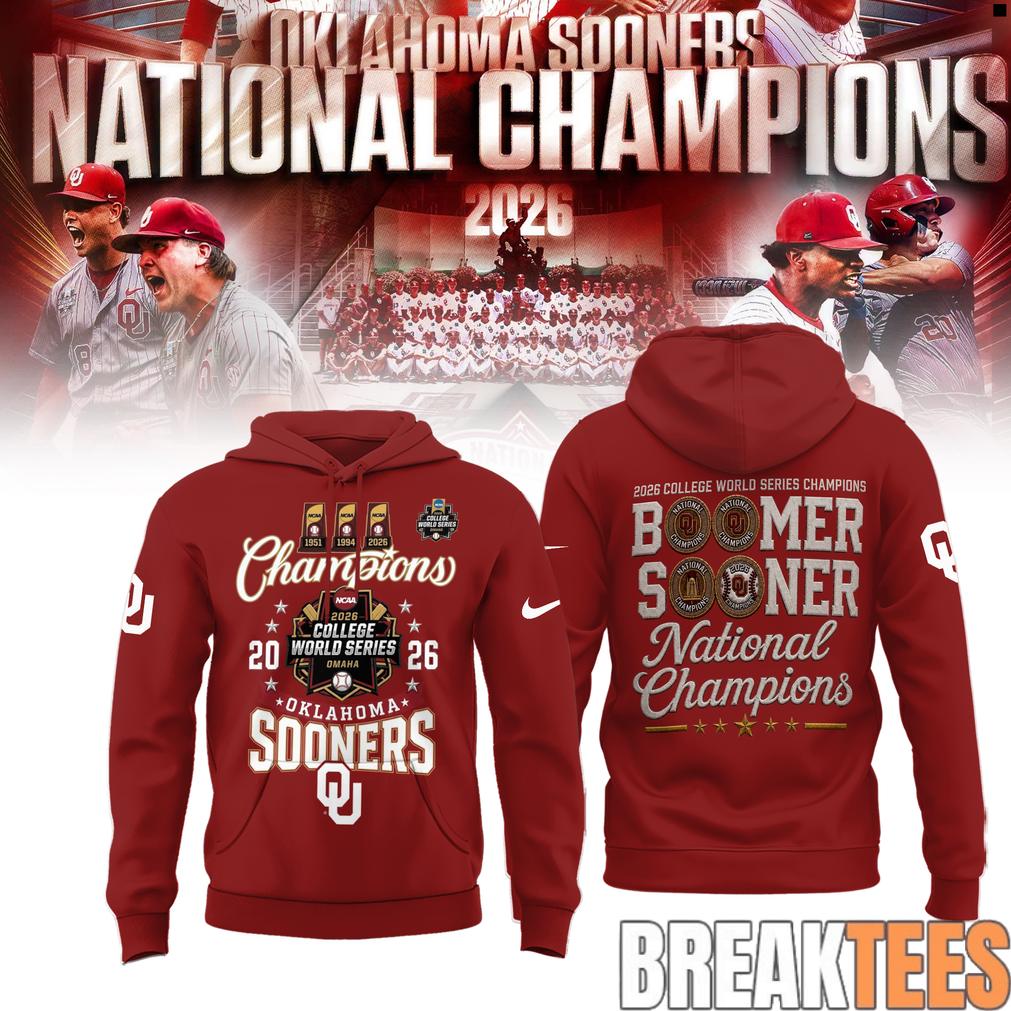 Oklahoma Sooners 2026 National Champions Hoodie