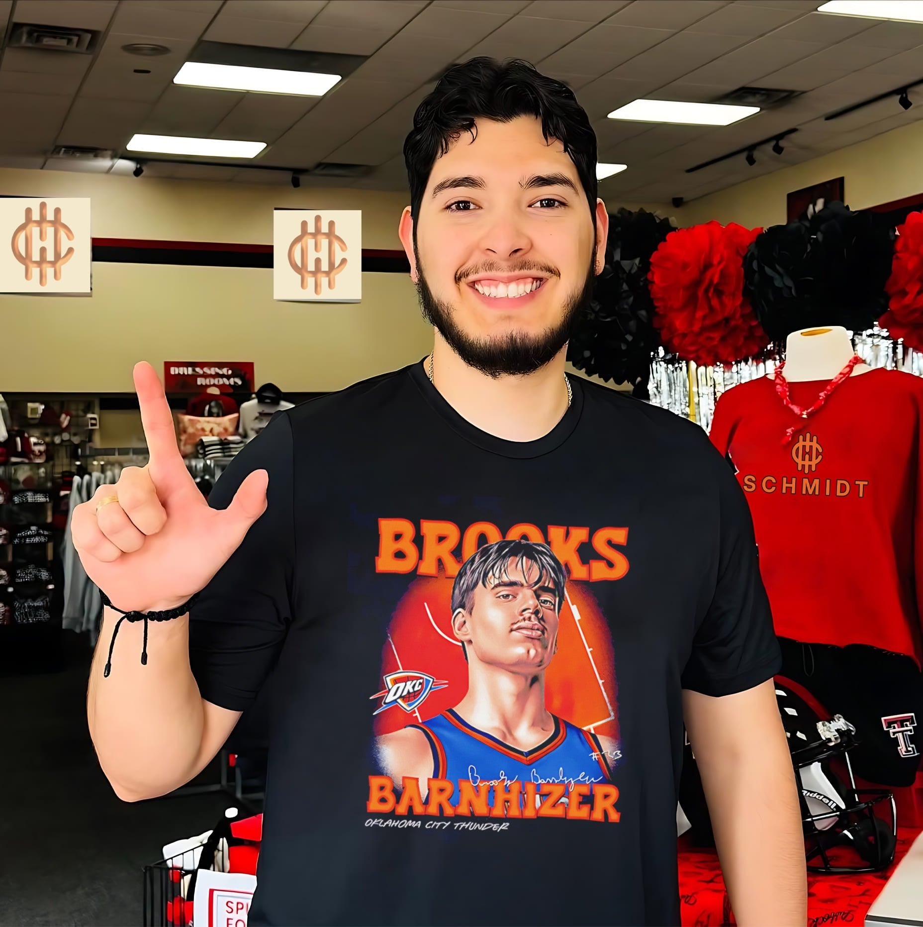 Oklahoma City Thunder Brooks Barnhizer signature shirt