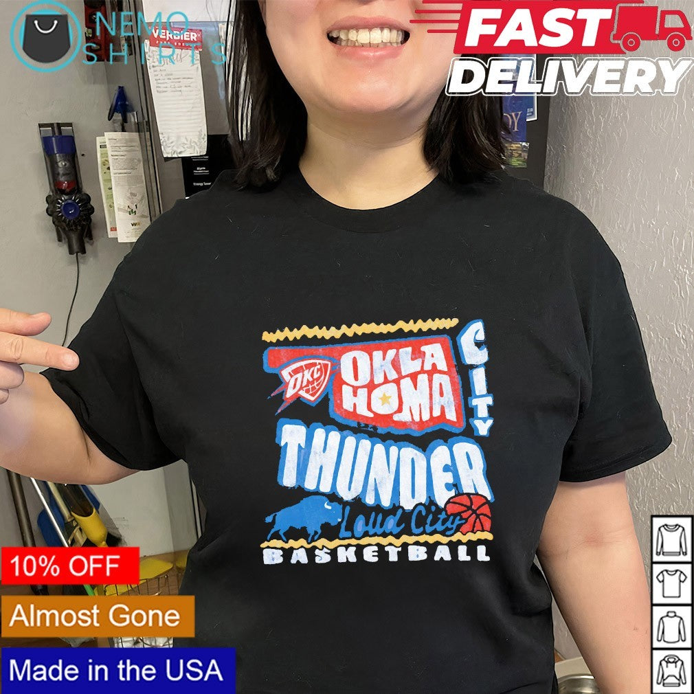 Oklahoma City Thunder Lound city basketball shirt