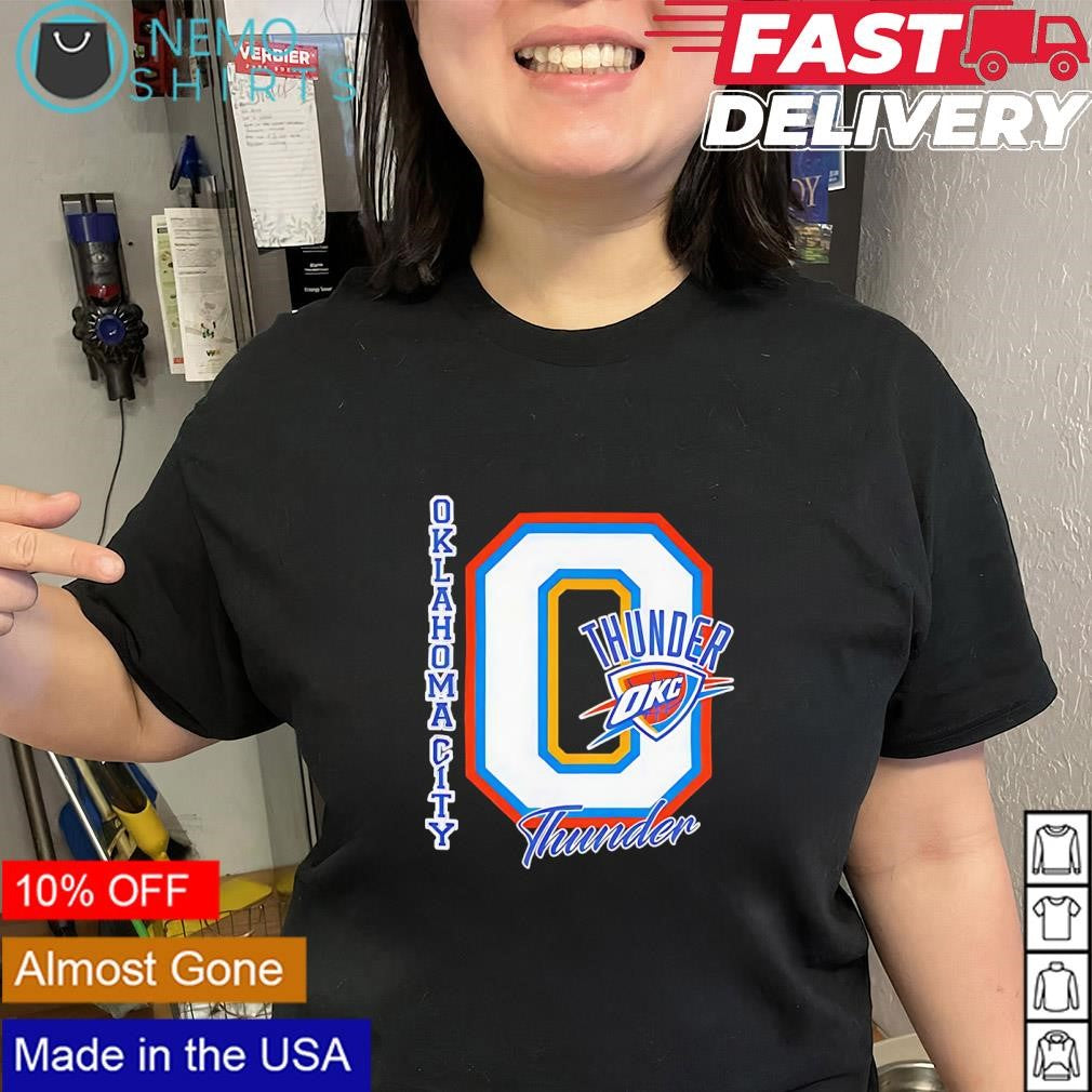Oklahoma City Thunder Merch West Conference Champions big logo shirt