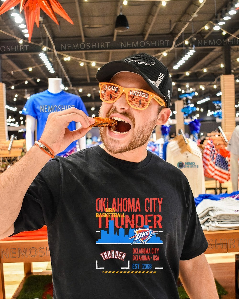 Oklahoma City Thunder NBA basketball Oklahoma USA Est 2008 logo shirt