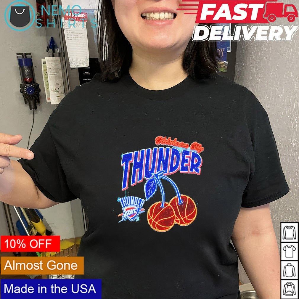 Oklahoma City Thunder cherries basketball shirt
